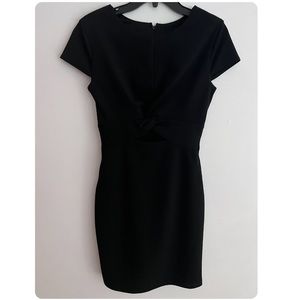 Little black dress with cutout detail
